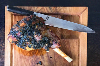 Roast Leg of Lamb with Garlic, Oregano and Anchovy