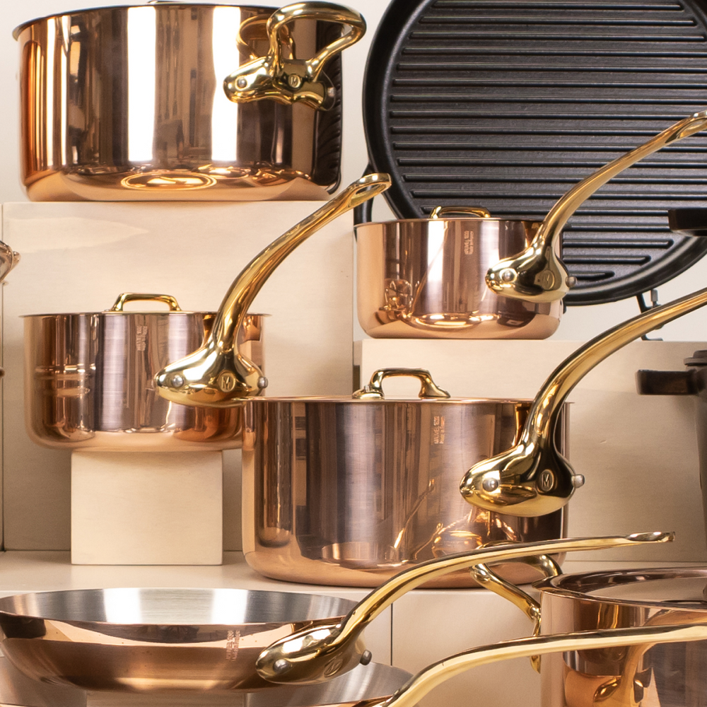 Mauviel M'200B 3-Piece Copper Saucepan Set *