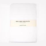 Borough Kitchen Linen Tablecloth / White