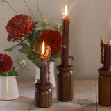 Borough Kitchen Candle Holder / Walnut