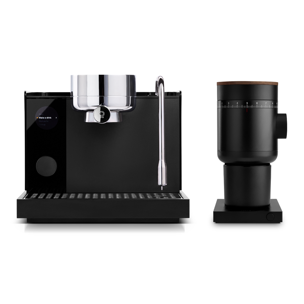 Fellow Espresso Series 1 and Opus Grinder Gen 2 Set / Black and Walnut