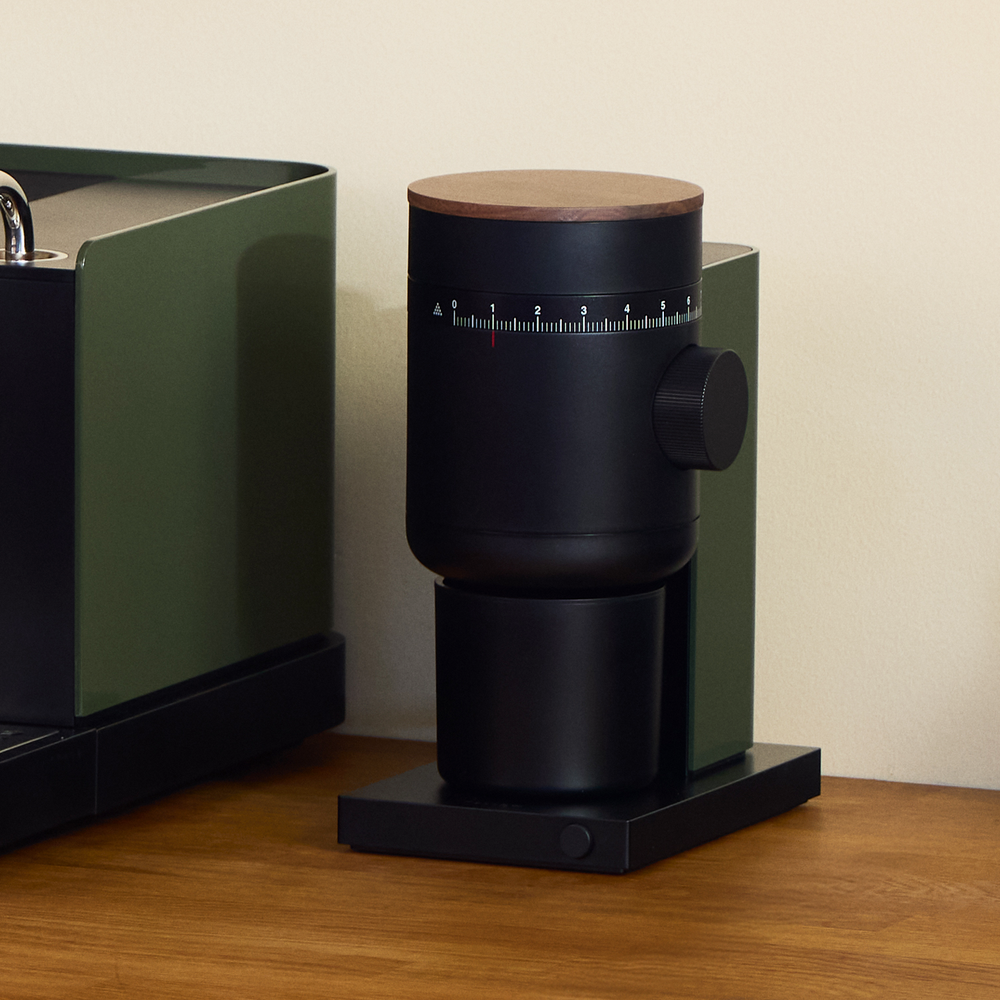 Fellow Opus 2 Conical Burr Coffee Grinder / Woodland & Walnut