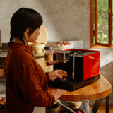 Fellow Series 1 Espresso Machine / Cherry Red & Walnut