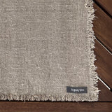 AquaVireo Fringed Coarse Linen Placemats / Pack of 4 / Natural