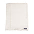AquaVireo Fringed Linen Tablecloth / White