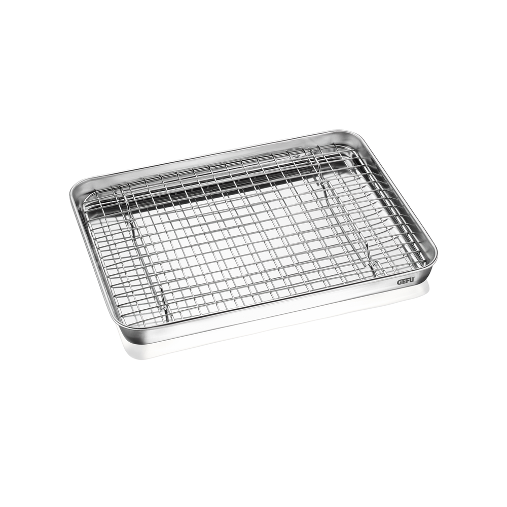 Gefu Variado Stainless Steel Baking Tray with Wire Rack