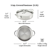 Hestan ProBond Luxe Sauteuse Pan with Lid