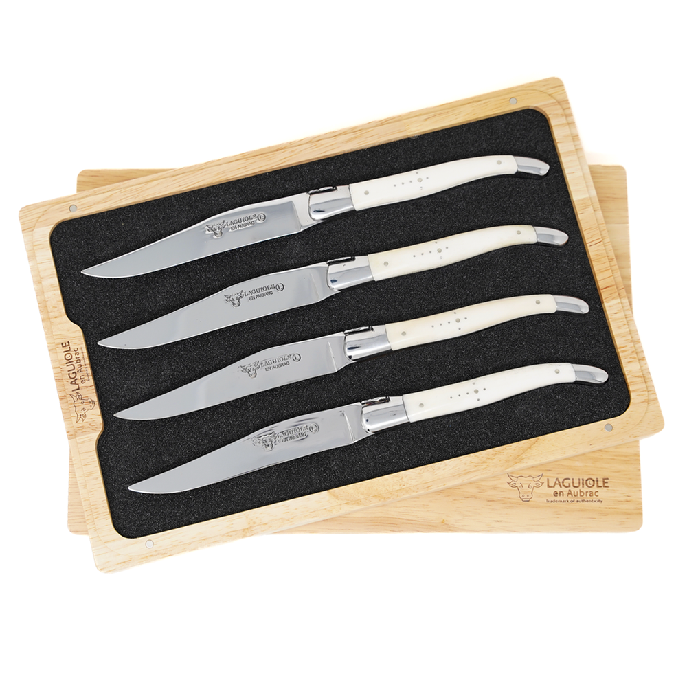 Laguiole en Aubrac 4-Piece Steak Knife Set / Bone