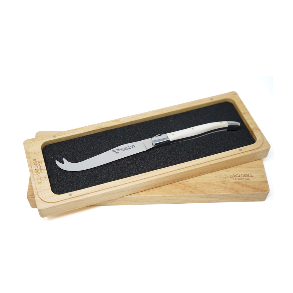 Laguiole en Aubrac Fork-Tipped Cheese Knife / Bone