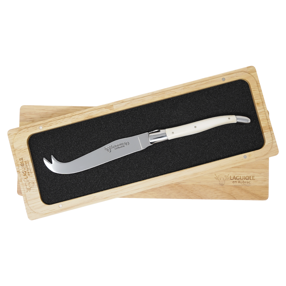 Laguiole en Aubrac Fork-Tipped Cheese Knife / Bone