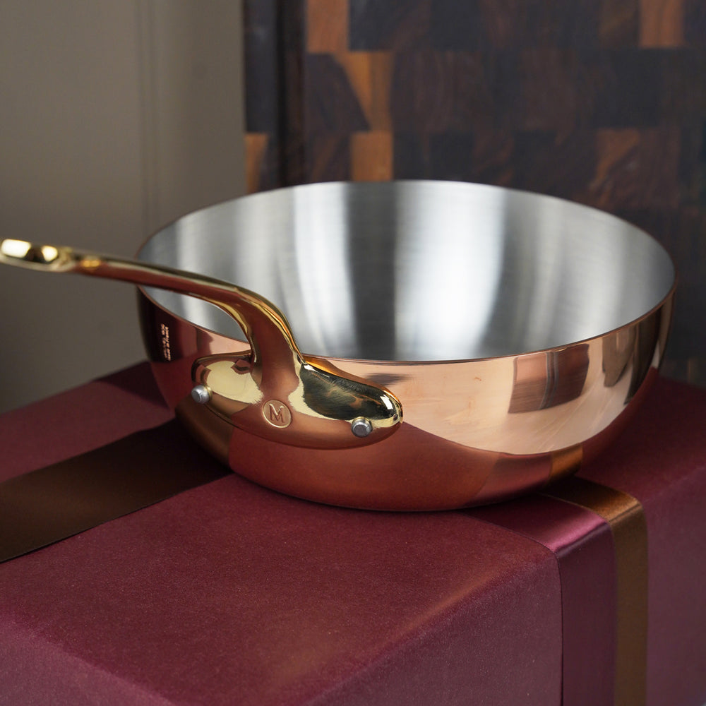 Mauviel M'200B Copper Curved Splayed Saute Pan