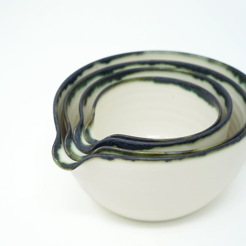 Mihaly & Edit Nesting Bowl Set / Set of 4 / Green