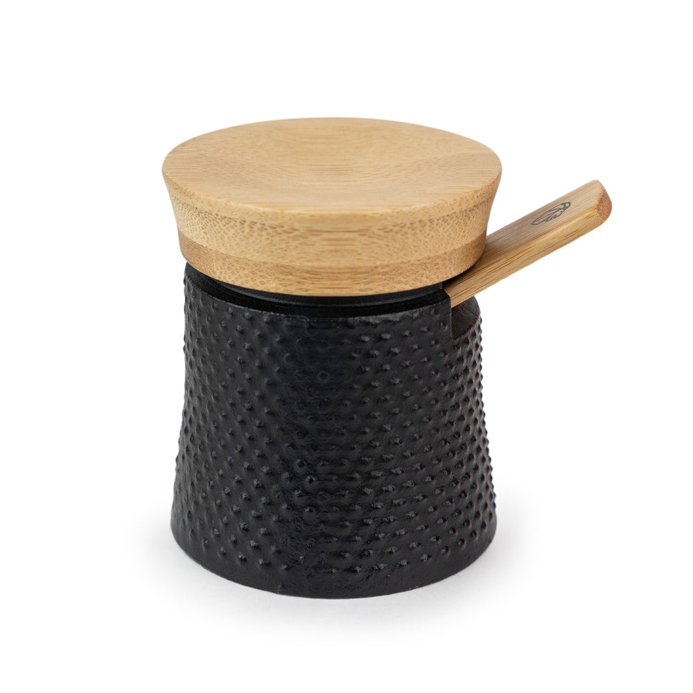 Peugeot Bali Fonte Cast Iron Salt Cellar / Black