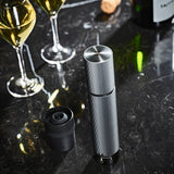 Peugeot Line Preserve Manual Wine & Champagne Vacuum Pump / Carbon