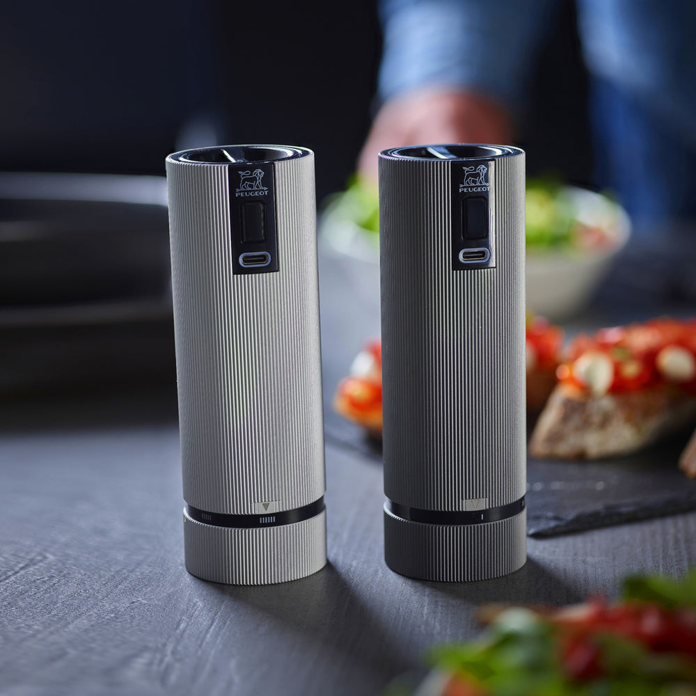 Peugeot Line u'select Zirlion Electric Salt & Pepper Mill Set (New Model)