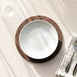 Smoked Cork Round Placemat 25cm / Set of 4