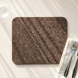 Smoked Cork Rectangular Placemat 29.5x25cm / Set of 4