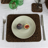 Smoked Cork Rectangular Placemat 29.5x25cm / Set of 4