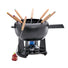 Spring Cast Iron Fondue Set / Black / 20cm