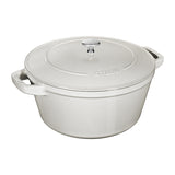 Staub Stackable 3 Piece Pot Set / White Truffle