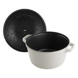 Staub Stackable 3 Piece Pot Set / White Truffle