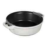 Staub Stackable 3 Piece Pot Set / White Truffle