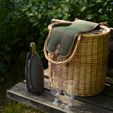 Willow Green Tweed Chiller Hamper Basket