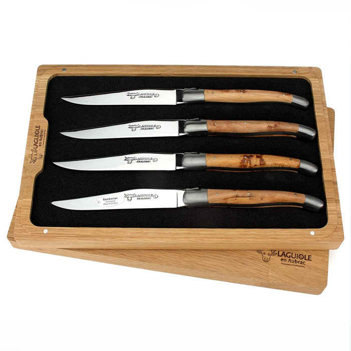 Laguiole en Aubrac 4-Piece Steak Knife Set / Juniper