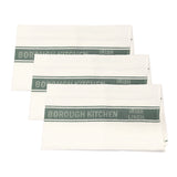 Borough Kitchen Irish Linen Tea Towel / Pack of 3 / Green