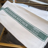 Borough Kitchen Irish Linen Tea Towel / Green