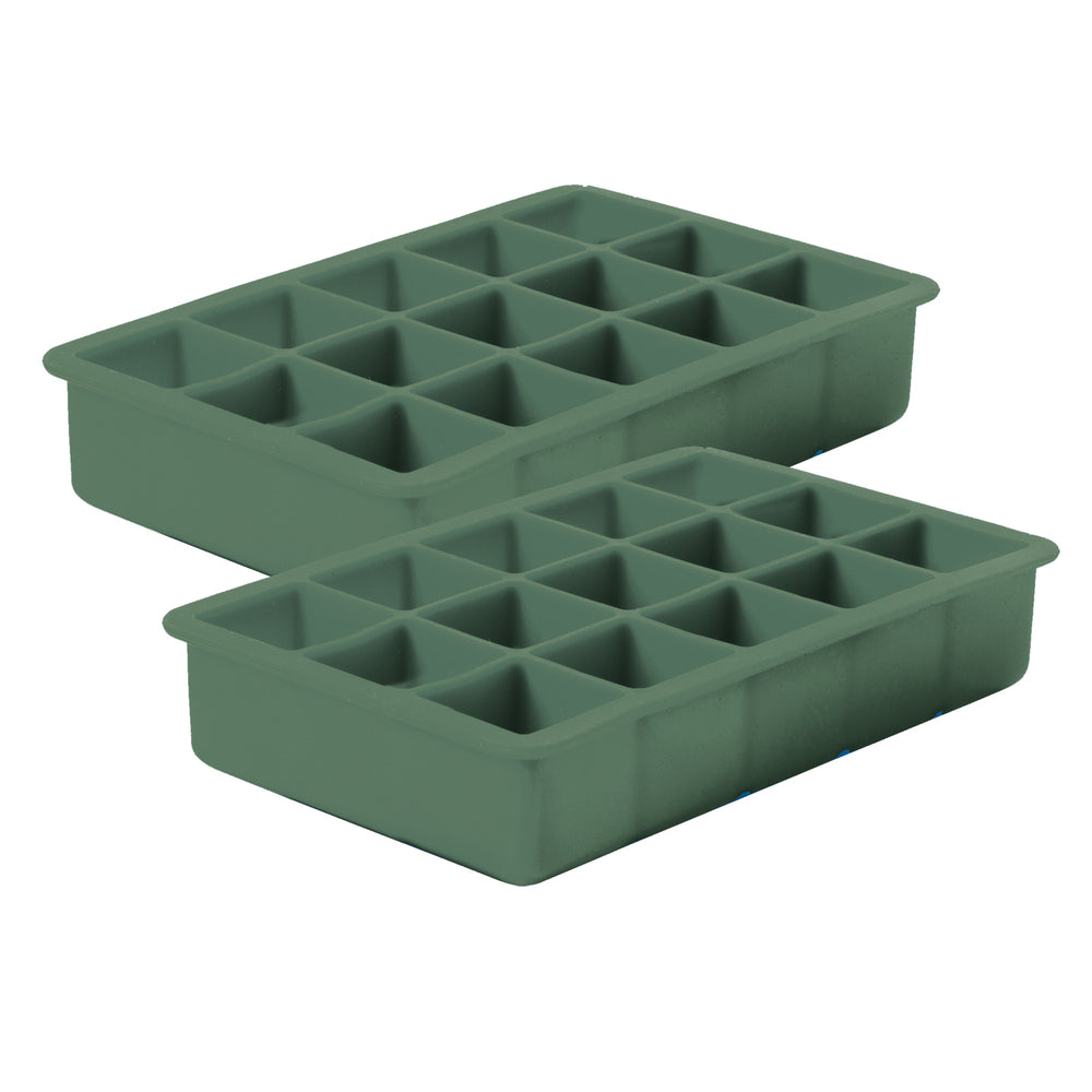 Borough Kitchen Ice Cube Tray Set of 2 / Green