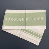 Borough Kitchen French Jacquard Tea Towel / Pack of 3 / Sage