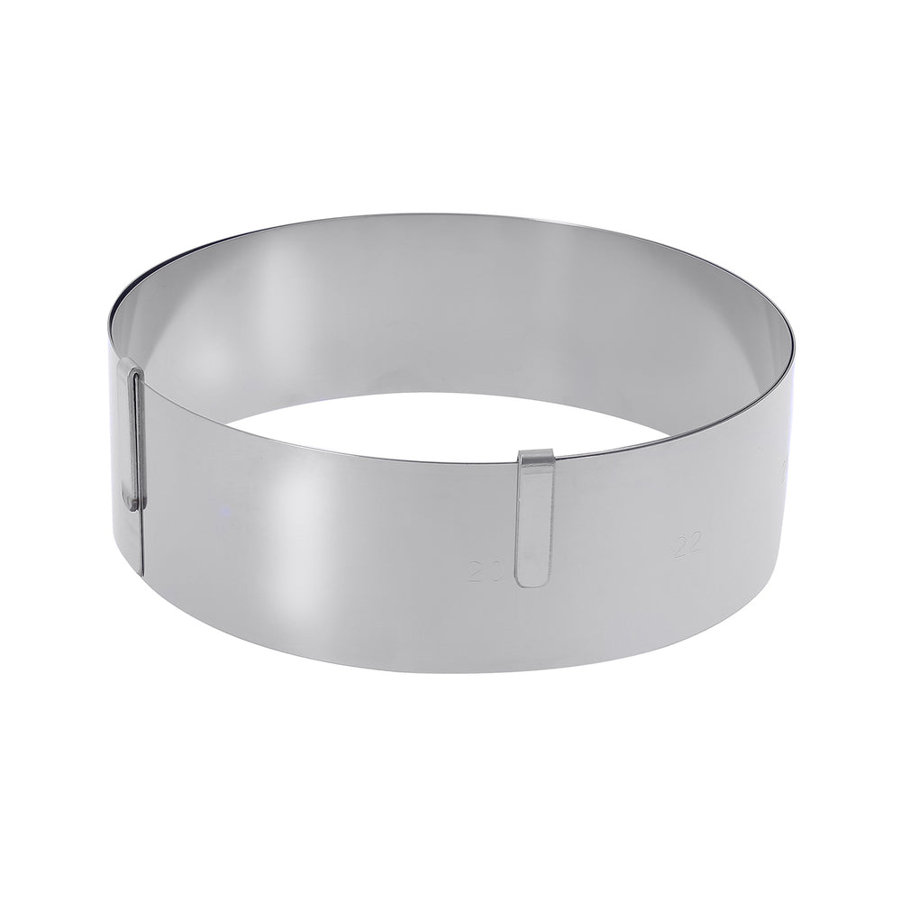 De Buyer Expandable Stainless Steel Cake Ring / 18-36cm