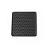 Kaymet Serving Tray Square Black and Rubber / 17x17cm