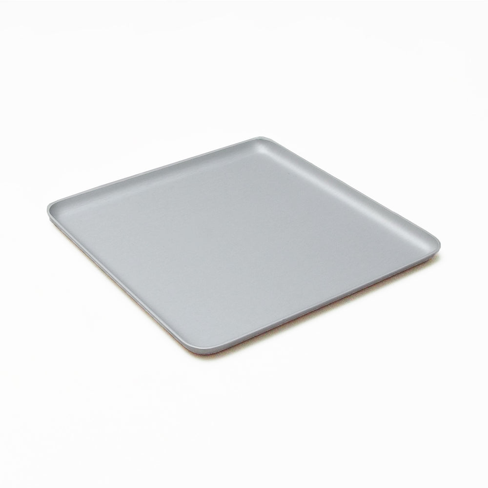 Kaymet Serving Tray Square Silver / 17x17cm