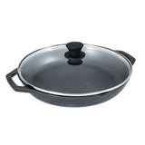Lodge Chef Collection Chef Pan with Loop Handles and Glass Lid / 30cm / 12"