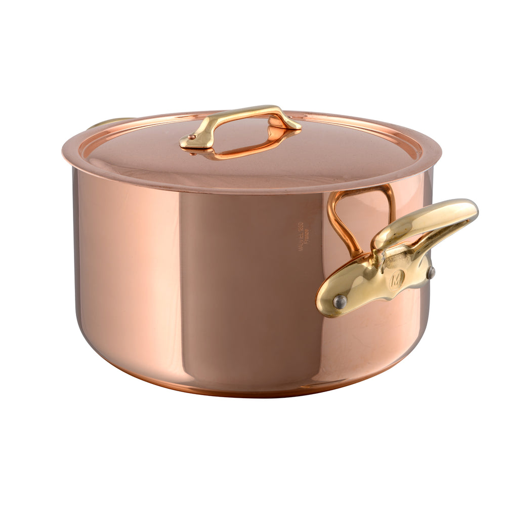 Mauviel M'200B Copper Casserole with Lid