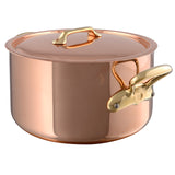 Mauviel M'200B Copper Casserole with Lid