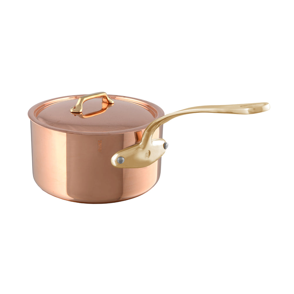 Mauviel M'200B Copper Saucepan with Lid