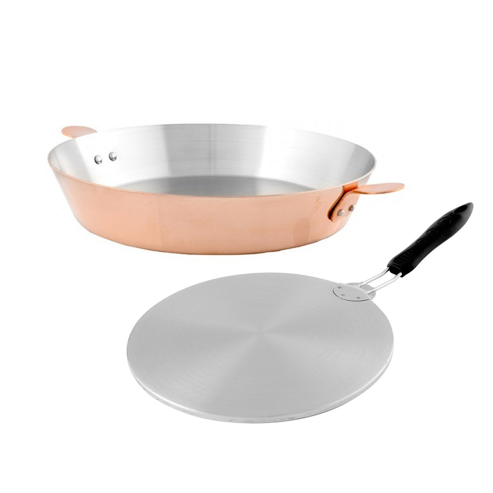 Mauviel M'Passion Copper Tarte Tatin Dish with Induction Plate / 24cm