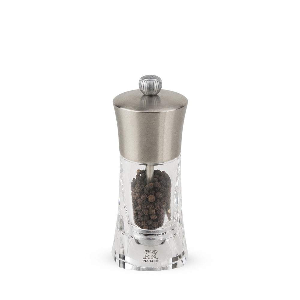 Peugeot Ouessant Stainless Steel Acrylic Pepper Mill
