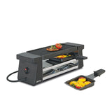 Spring Compact Raclette Grill with Cast Aluminium Plate / Black