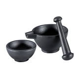Zassenhaus Cast Iron 3 Piece Pestle & Mortar Set