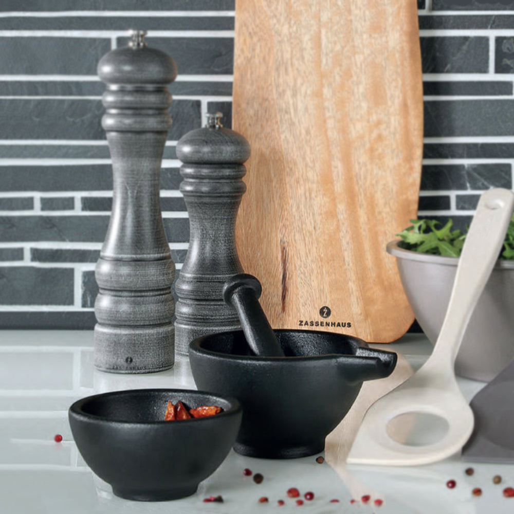 Zassenhaus Cast Iron 3 Piece Pestle & Mortar Set